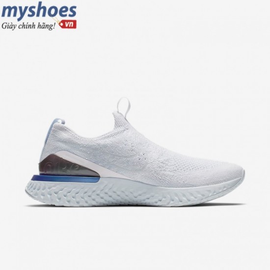 Giày Nike Epic React Flyknit Nữ -Trắng Xanh