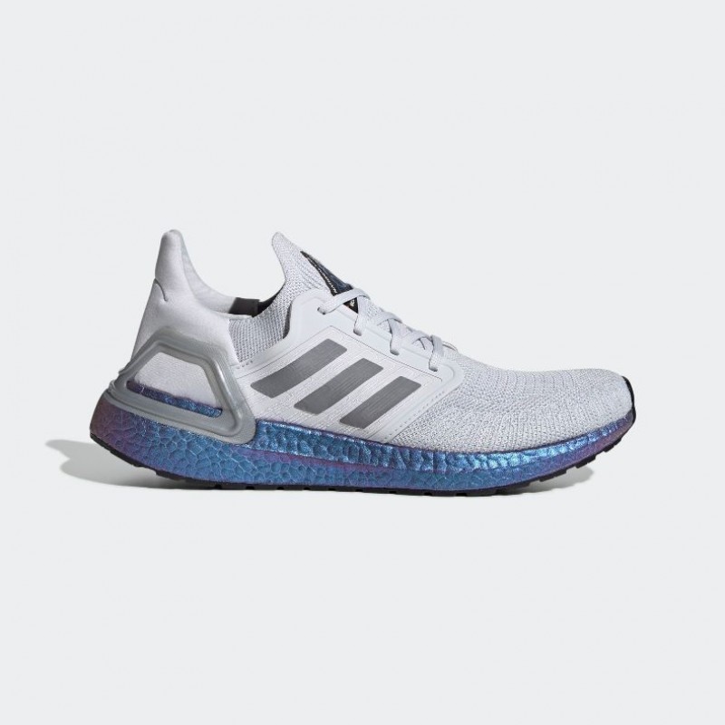 Giày adidas Ultra Boost 20 Nam - Xám Đế Xanh